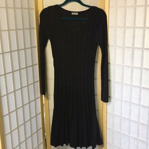 Eliza J Nordstrom Pleated Knit Dress Purple size S